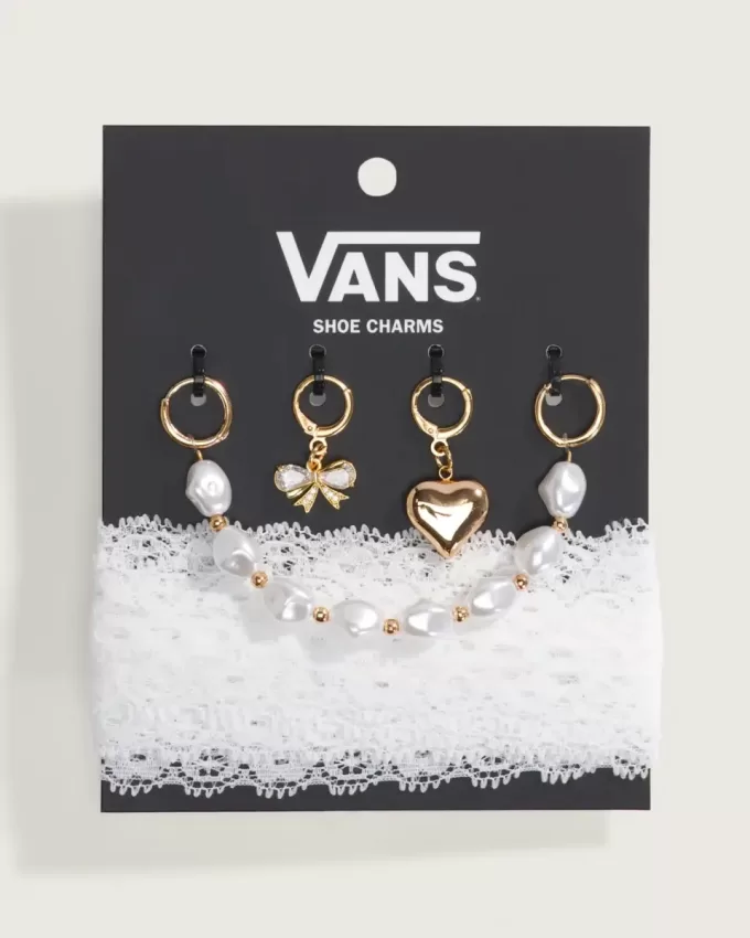 Ensemble de breloques pour chaussures Vans avec perles et lacets