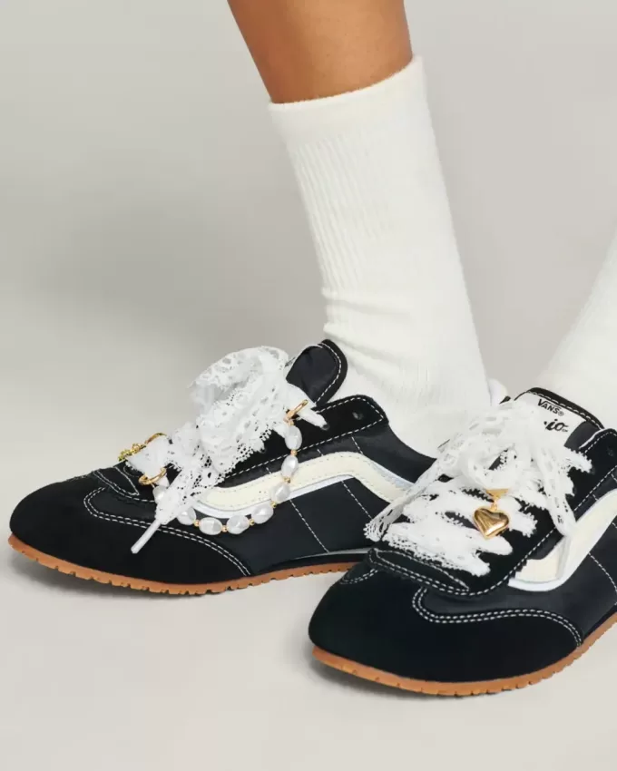 Ensemble de breloques pour chaussures Vans avec perles et lacets