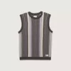 Gilet rayé haut de gamme