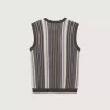 Gilet rayé haut de gamme