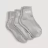 Lot de 3 paires de chaussettes mi-mollet classiques pour enfants
