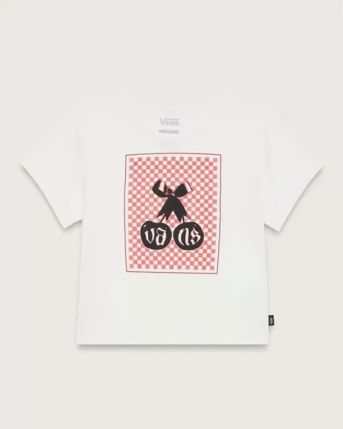 Mini-t-shirt à carreaux cerises