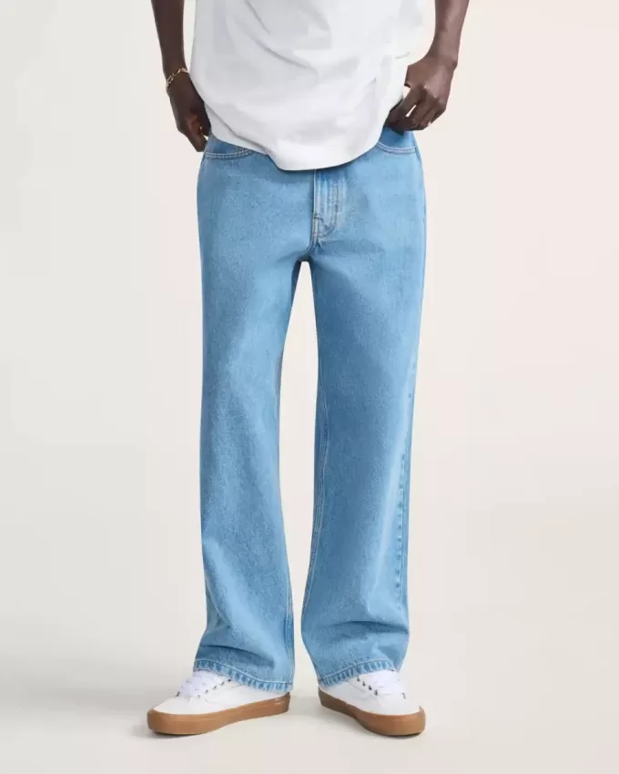 Pantalon en jean baggy Check-5