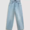 Pantalon en jean baggy Check-5