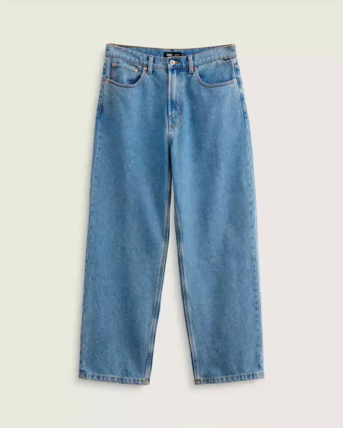 Pantalon en jean baggy Check-5