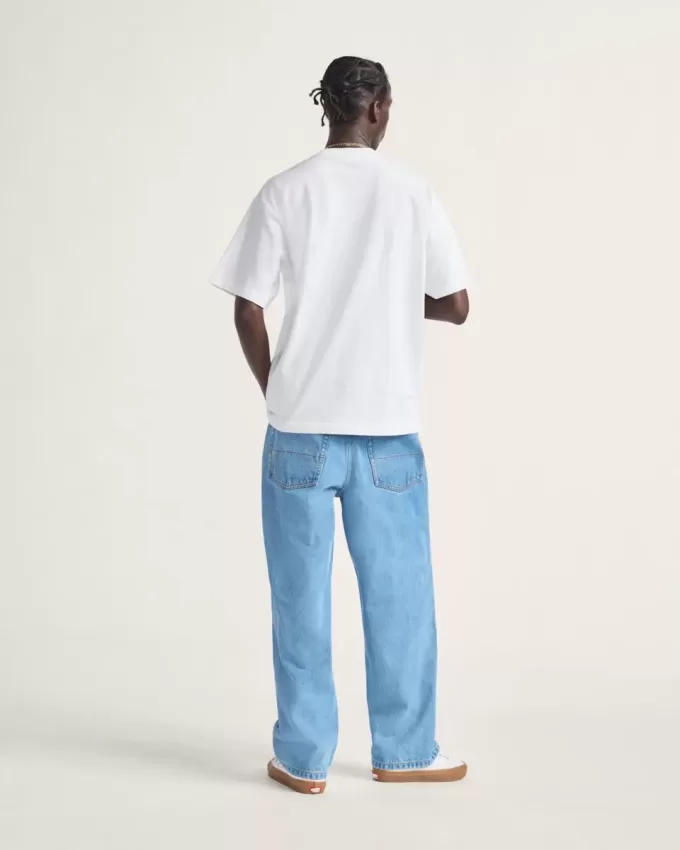 Pantalon en jean baggy Check-5