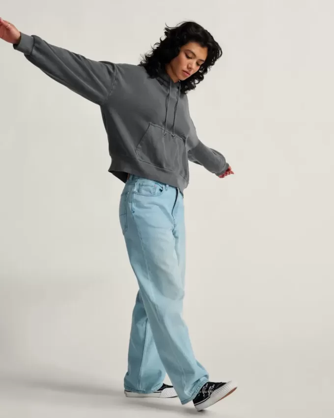 Pantalon en jean baggy Check-5