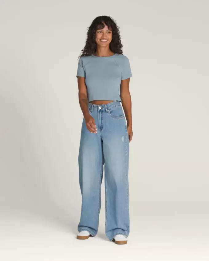 Pantalon Puddle en denim à 5 poches Sirelle