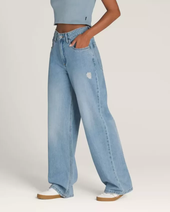 Pantalon Puddle en denim à 5 poches Sirelle