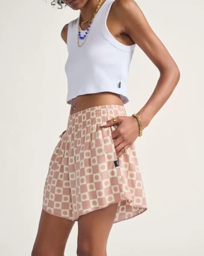 Short à carreaux ensoleillés