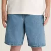 Short en jean baggy Check-5 pour enfants