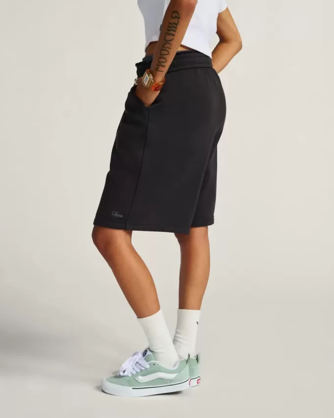 Short en polaire avec logo script