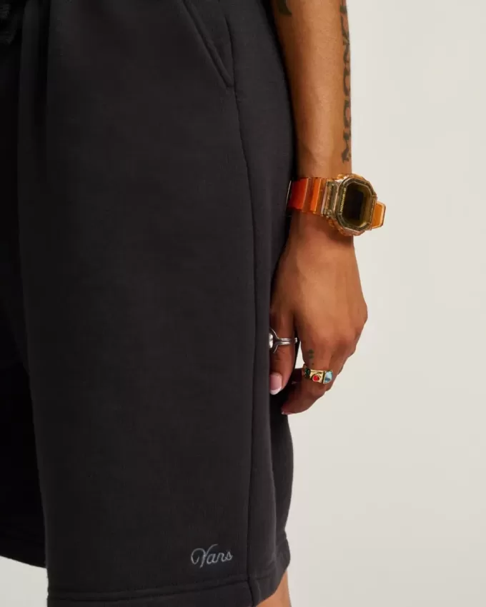 Short en polaire avec logo script