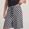 Short en polaire à damier