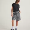 Short en polaire à damier