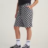 Short en polaire à damier
