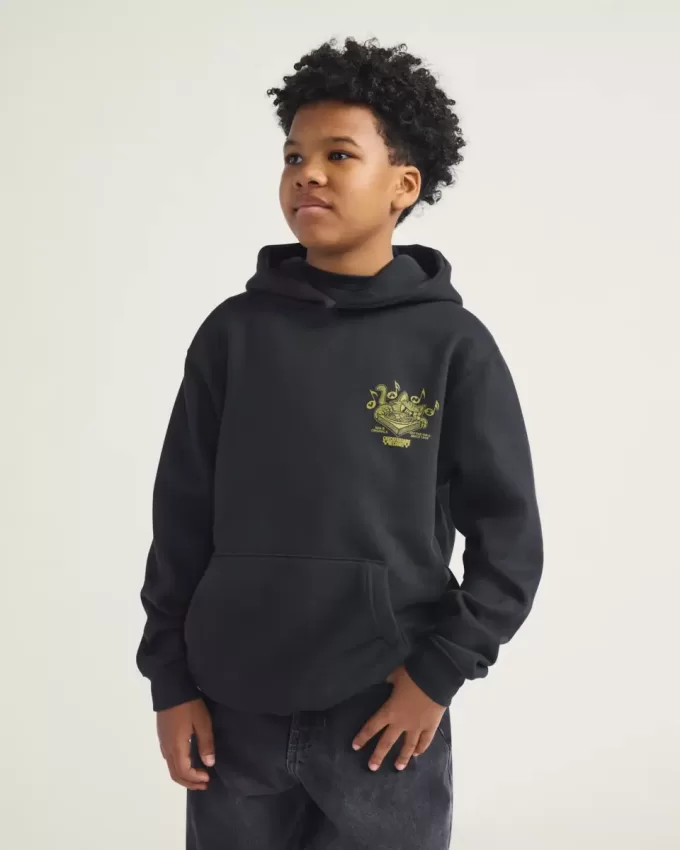 Sweat à capuche pour enfants avec disques rayés