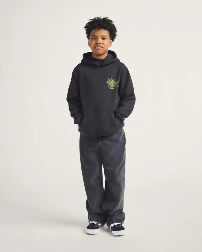 Sweat à capuche pour enfants avec disques rayés