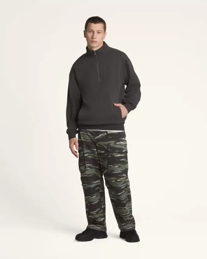 Sweat-shirt demi-zip premium