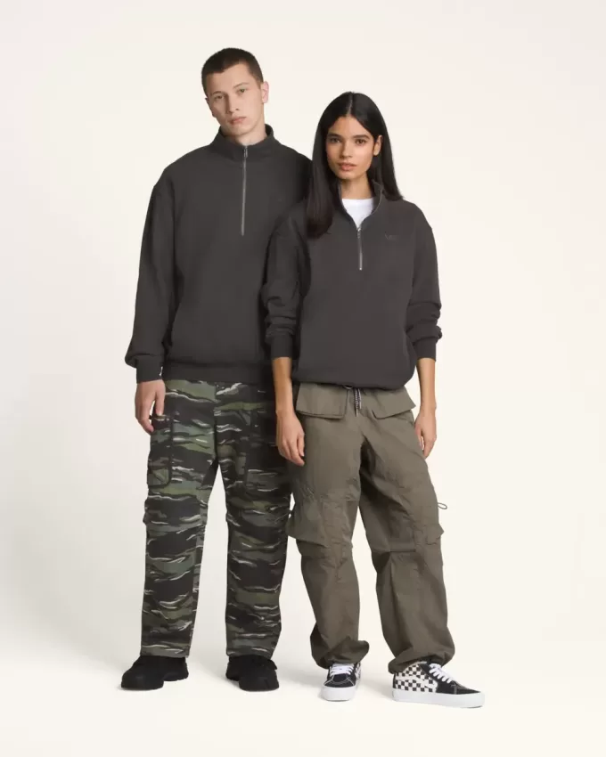 Sweat-shirt demi-zip premium