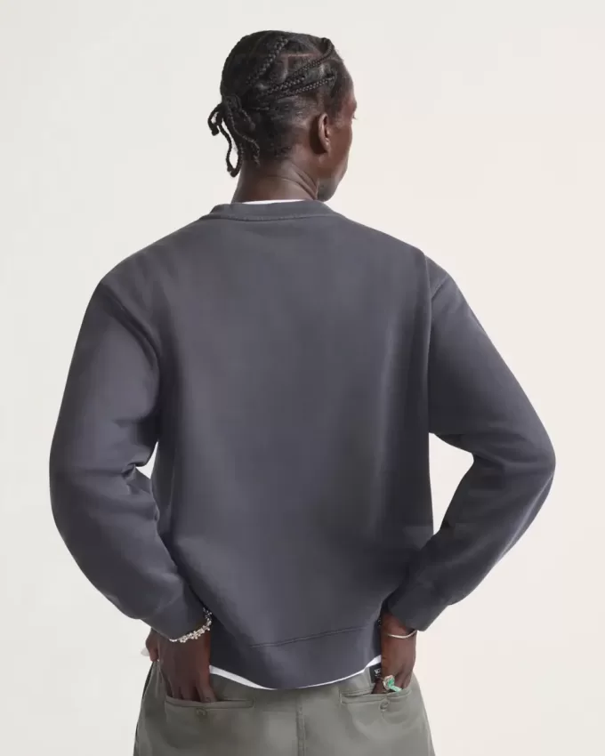 Sweat-shirt ras du cou à carreaux étoilés