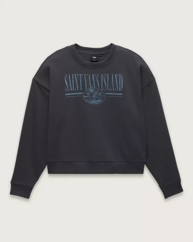 Sweat-shirt ras du cou graphique Retro Isle