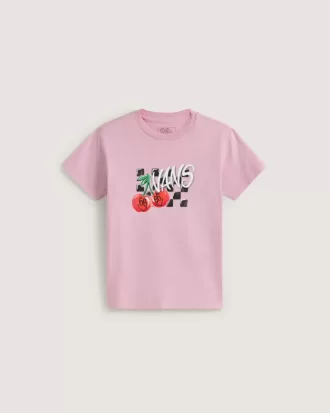 T-shirt à carreaux cerises pour petits enfants