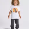 T-shirt fusée graffiti pour petits enfants