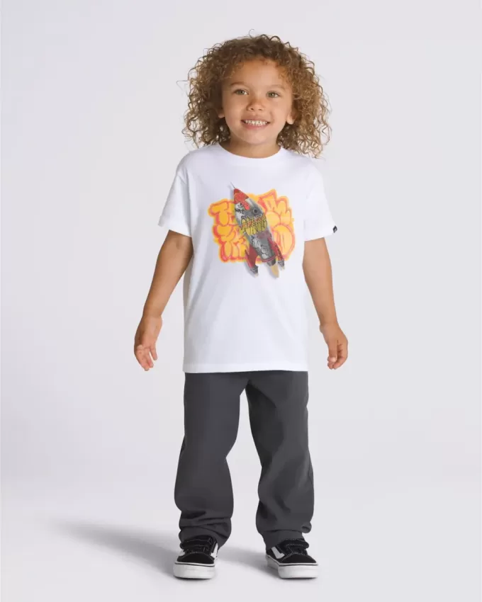 T-shirt fusée graffiti pour petits enfants