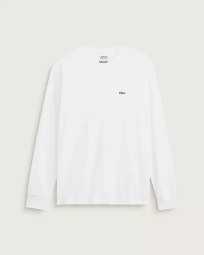 T-shirt à manches longues avec logo sur la poitrine gauche