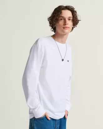 T-shirt à manches longues avec logo sur la poitrine gauche